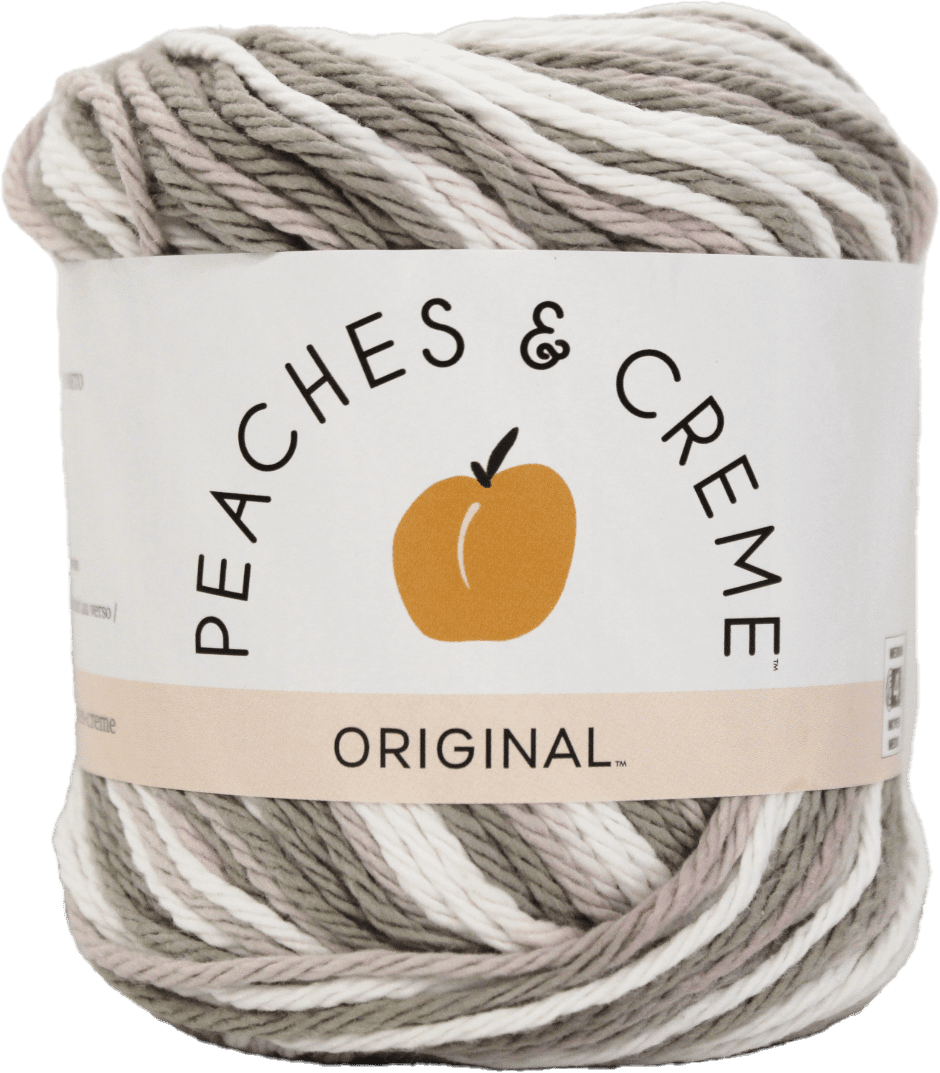 (2 pack) Peaches & Creme Greige Cotton Yarn, 2 oz