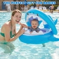 thumbnail image 3 of Baby Pool Float,  Inflatable Swimming Pool Float with Detachable Canopy,  Baby Swimming Pool Float for 6-36 Months Kids Toddlers, 3 of 8