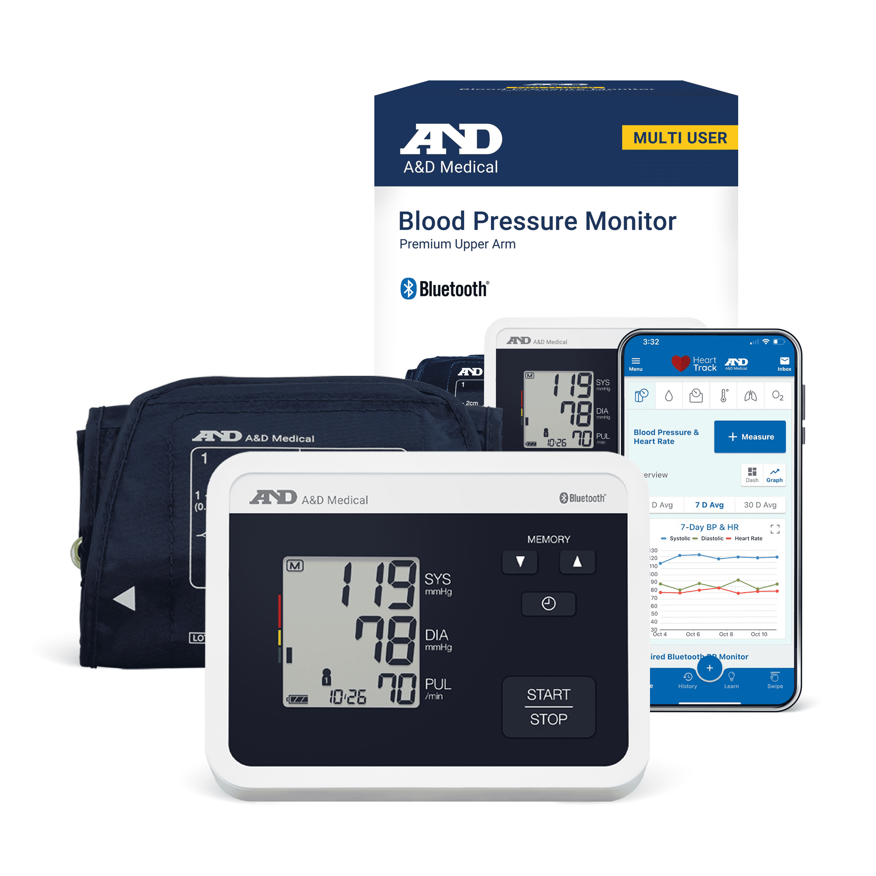 WITHINGS BPM Connect - Tensiometer, clinically validated, blood