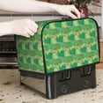thumbnail image 6 of KLL Crocodile And Bush Print 2 Slice Toaster Dust Covers Kitchen Small Appliance Cover with 2 Pockets,Can hold Jam Spreader Knife & Toaster Tongs (11.4 x 7.9 x 7.5), 6 of 6