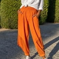 thumbnail image 2 of Birdeem Womens Spring and Autumn Solid Color Elastic Waist Cotton Leggings Casual Pants, 2 of 8