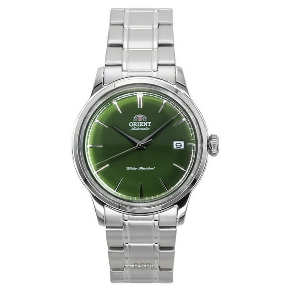 Orient Bambino Stainless Steel Grass Green Dial Automatic RA-AC0M09E Men's Watch