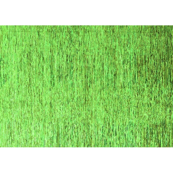 Ahgly Company Indoor Rectangle Oriental Green Modern Area Rugs, 5' x 8'