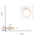 thumbnail image 4 of ANGARA Natural 0.5 Ct. Diamond Vintage Inspired Engagement Ring in 14K Rose Gold for Women (Ring Size: 3), 4 of 9