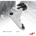 thumbnail image 2 of A-Premium Front Left Lower Control Arm with Ball Joint Compatible with Ford Edge 2015-2022 Lincoln MKX 2016-2018 Replace# F2GZ3079B, F2GZ3079C, 2 of 8