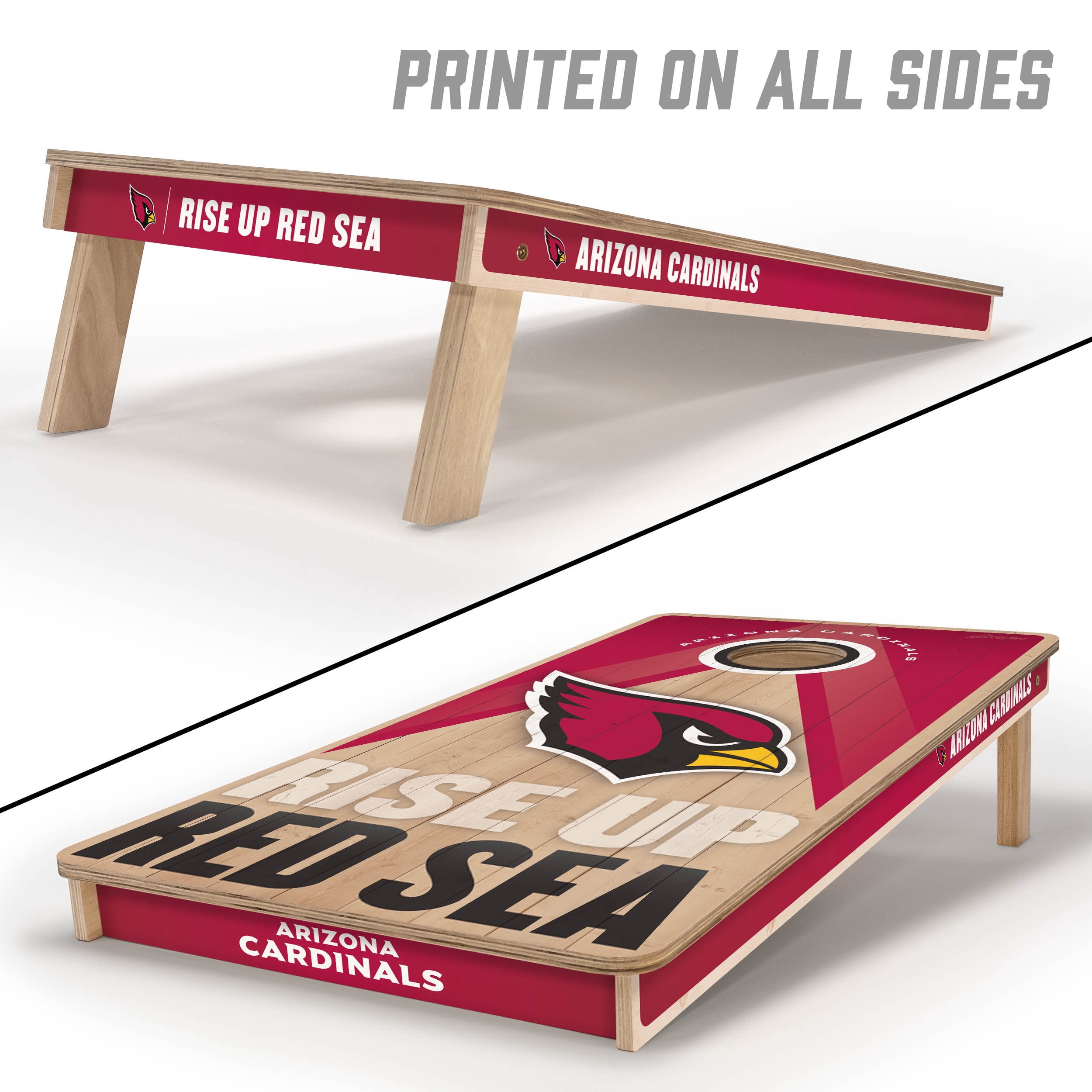YouTheFan NFL Arizona Cardinals 2x4 Slogan Series Cornhole