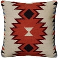 thumbnail image 1 of HomeRoots 403153 Ivory & Orange Kilim Down Filled Throw Pillow, 1 of 1
