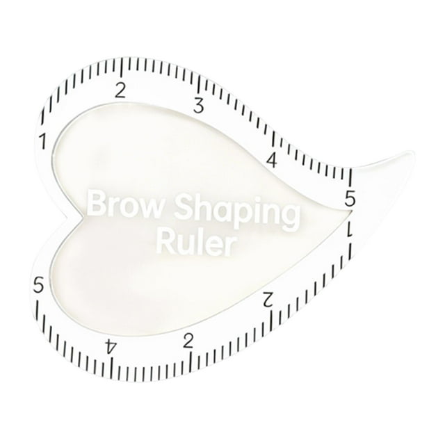 Plantilla para cejas con guía de arco para mujeres, profesional, resistente, versátil, fácil de usar, regla de diseño rápido para cejas.