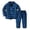 Children Loungewear - Z2Blue, variant on REDARER Unisex Kids 2 Piece Flannel Pajama Set Plaid Print Lapel Button Front Top Elastic Waist Long Pants Sleepwear Loungewear Outfit,6-12 Months
