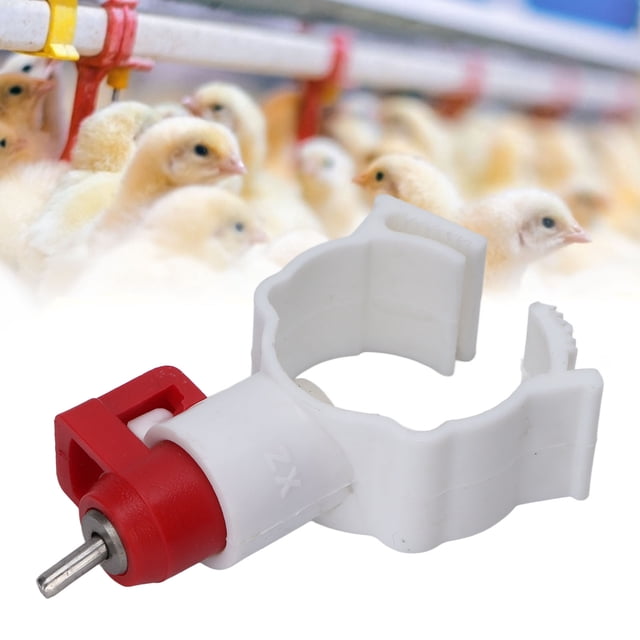Chicken Waterer Nipples, Poultry Water Nipples Automatic 20pcs Rust Proof for Farm