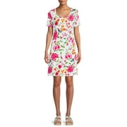 The Pioneer Woman, Scoop Neck Short Sleeve Dress, Womens