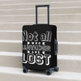 thumbnail image 5 of Travel Luggage Cover Protector - Not All Who Wander Are Lost k Anti-Scratch Suitcase Covers Fits 18-32 Inch Luggage, 5 of 5