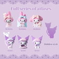 thumbnail image 5 of Sanrio Kawaii Pijamas Serie Sweetheart Personaje Kuromi Melody Caja Sorpresa Juguete Estatua Muñeca Niños Caja Sorpresa Juguete Regalo, 5 of 5