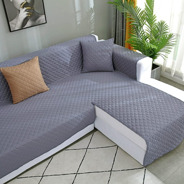 Walmart L-Shaped Sofa Slipcover, Reversible Sectional Couch Cover