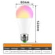 thumbnail image 5 of Bombilla Led Inteligente Bluetooth E27 15W Control De Música Por Voz Bluetooth Lámpara De Iluminación Multifuncional Rgbw Bombilla Regulable De Varios Colores Para Bar Party Home Kearding HA027776-02, 5 of 5