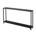 thumbnail image 2 of Bergen Narrow Metal Console Table - Black, 2 of 11