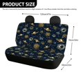thumbnail image 4 of Uourmeti Golden Celestial, Non-Slip Replacement Car Seat Protectors Set of 2, Waterproof All Weather Car Back Seat Cover for Auto Car Interior, 4 of 7