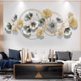 thumbnail image 4 of Metal Wall Decor Metal Wall Art for Living Room, Metal 3D Wall Art, Home Metal Art, Metal Ginkgo Leaves Wall Art, for Home Decor, Living Room, Bedroom, Hotel, 4 of 5