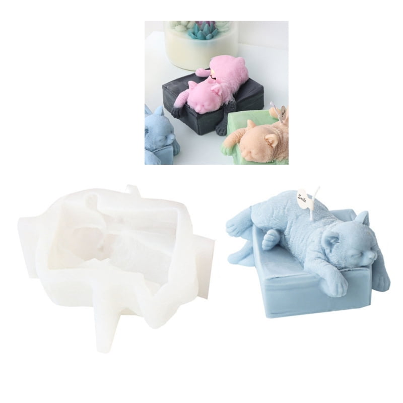 Zecic Candle Mould Resin Casting Molds DIY 3D Silicone Mould Geometric Candle Mold Silicone Mold Handicrafts for Candle Making