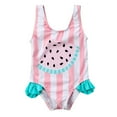 thumbnail image 2 of Worallymy Traje de baño para niña Traje de baño para niños Sandía Ropa de playa Traje de baño de secado rápido, S Worallymy JD735801468, 2 of 7
