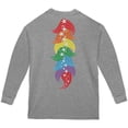 thumbnail image 2 of Halloween Rainbow Heart Unicorn Costume Pony Youth Long Sleeve T Shirt Storm Grey YLG, 2 of 2