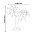 thumbnail image 6 of COM1950s Living Room Decorations for Wall Wall Decor Living Room Palm Tree Metal and Wrought Iron Wall Decorations Family Courtyard Living Room Wall Decoration Wall Decorations for Living Room, 6 of 7