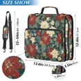 thumbnail image 2 of FORMRS Zipper Binder with Shoulder Strap 2-inch Ring 500 Sheet Capacity File Bag, Christmas Blooms, 2 of 5