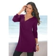 thumbnail image 4 of Roaman's Women's Plus Size Ultimate Y Neck Tunic, 4 of 6