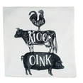 thumbnail image 4 of Stacked Animals Rooster Cow Pig | Farmhouse Oink Moo Cluck Pillow | Rustic Farm Pillow | Farmhouse Decor | Throw Pillows | Gift for her, 4 of 7