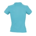 thumbnail image 4 of SOLS- Polo de manga corta de algodón piqué para mujer (Azul Atoll), 4 of 5