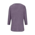 thumbnail image 6 of Coorders Long Sleeve Tunic Shirts for Women, No Bunderies Tunic Tops for Women, Loose Fit Dressy Crew Neck Pullover Basic Sweaters for Women Fall Outfit,PurpleSize, XXL, 6 of 6