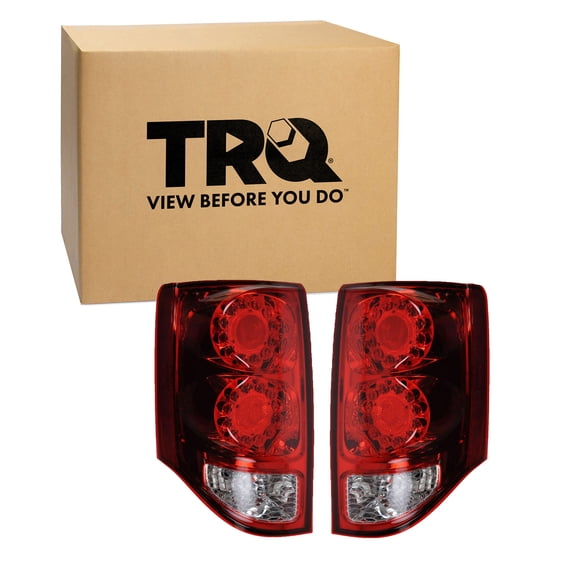 TRQ 2 Piece Driver & Passenger Side Tail Light Assembly Set Fits 2011-2020 Dodge Grand Caravan CH2800199 CH2801199