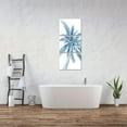thumbnail image 2 of Hieng Palm Tree Canvas Wall Art Modern Navy Blue Bathroom Decor Tropical Botanical Painting Picture Print Coastal Theme Living Room Blue Decorations（Only canvas）, 2 of 6