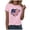 Pink, variant on American Flag Graphic Tees for Women 4th of July Patriotic Shirts Cute Sunflower Short Sleeve Tops White,M