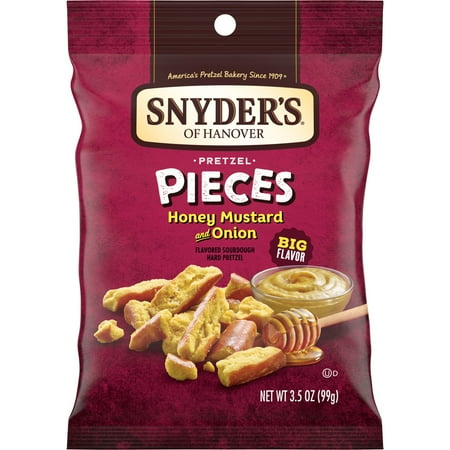 Snyder's of Hanover Honey Mustard & Onion Flavored Pretzel Pieces, 3.5 oz