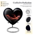 thumbnail image 3 of Red Sparrow Funeral Urns For Human Ashes Adult - Small Urns For Human Ashes Adult Male - Urns For Human Ashes Adult Female Mom - Heart Shaped Memorial Urns - Decorative Urns (Size -3inch, 2pcs), 3 of 5