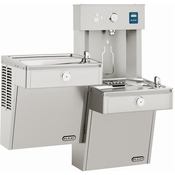 Elkay Stainless Steel Vandal-Resistant Wall Mount Bottom Loading Water Cooler