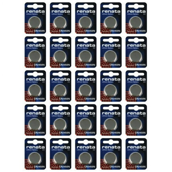 Renata CR2450N 3V Lithium Coin Battery 25 Pack