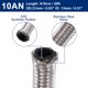 thumbnail image 3 of 20 Pies AN10 Universal Coche Trenzado Aceite Combustible Gas Línea Manguera Plateado Tono, 3 of 7