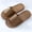 Brown, variant on Natural Rattan Woven Slide Sandals Breathable Non-slip Slippers Refreshing Comfortable Indoor Outdoor Summer Vacation Footwear Black 45