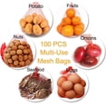 thumbnail image 6 of 100 Pieces Seafood Boil Bags for Cooking,Happon 19.7in Seafood Fruit Bags Mesh Produce Bags for Vegetables,Plastic Mesh Bags Fruit Nets for Crawfish Crab Shellfish Cooking, 6 of 7