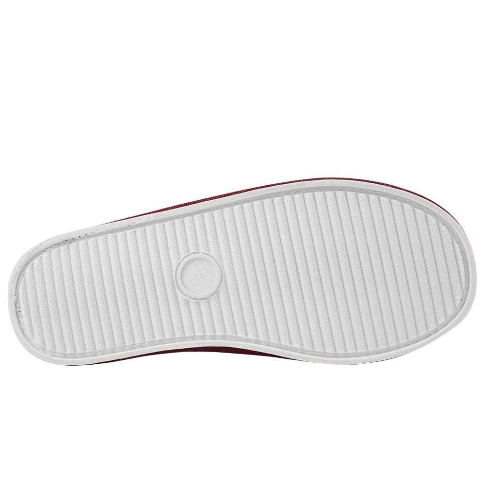 Womens Soft Open Toe Slip On Slide Slipper with Bow Spa Slippers with Memory Foam for Indoor Comfort