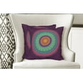 thumbnail image 4 of Ambesonne Mandala Throw Pillow Cover 2 Pack, Curls and Petals Oriental, 16", Multicolor, 4 of 6