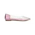 thumbnail image 3 of BLISSFUL STEP Chaussures Décontractées pour Femmes Bout Pointu Ballerines à Strass Transparents Rose 7, 3 of 7