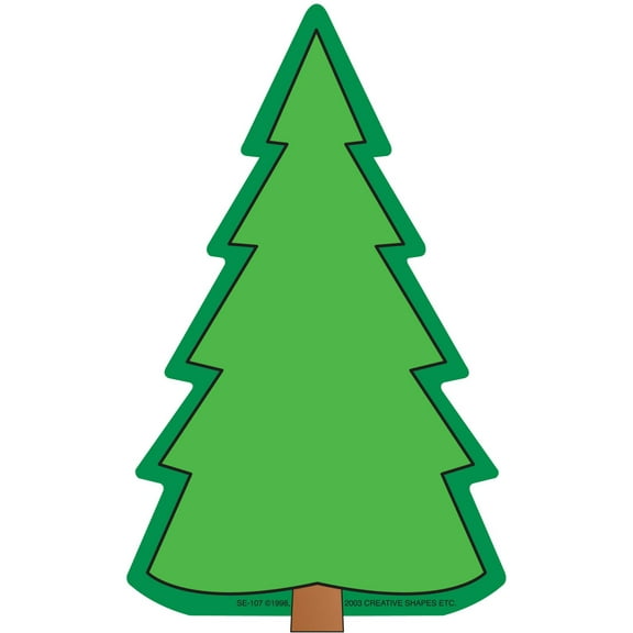 SHAPES ETC. Large Notepad - Fir Tree