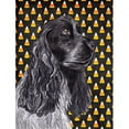 thumbnail image 1 of Cocker Spaniel Halloween Candy Corn Flag Garden Size, 1 of 1