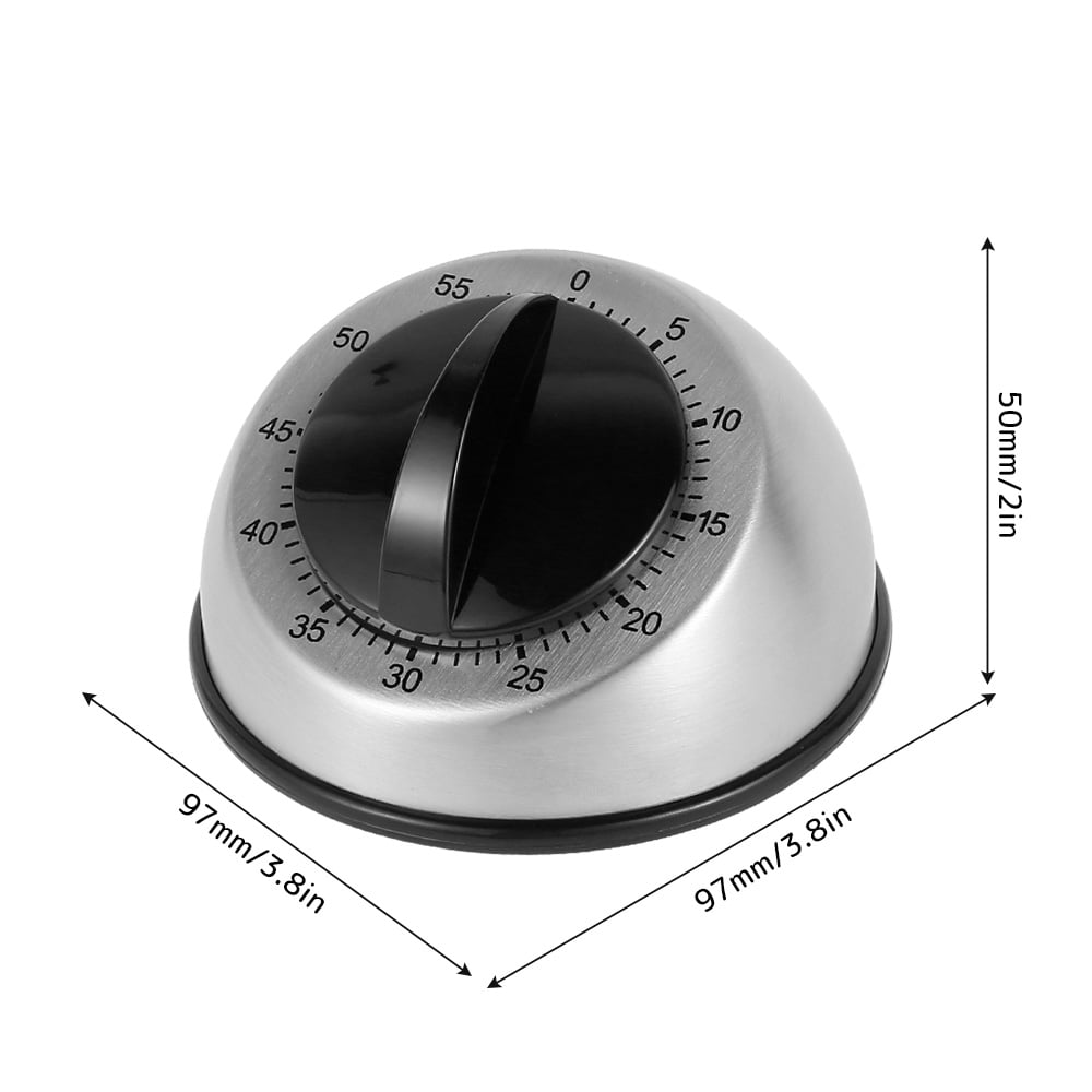 Claud 60 Minute Stainless Steel Mechanical Kitchen Timer