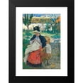 thumbnail image 2 of Norbert Goeneutte 11x14 Black Modern Framed Museum Art Print Titled - Young Woman at Her Seam (1893), 2 of 5