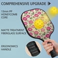 thumbnail image 4 of Pickleball Paddles Set,Pioneer Flower Floral Print Pattern Fiberglass Surface Pickleball Racket Set with 2 Indoor Outdoor Pickleball Balls and Pickleball Bag,Pickle-ball Equipment, 4 of 6