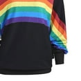 thumbnail image 5 of Womens Oversized Sweatshirt Long Sleeve Off The Shoulder Sweatshirts Pullover Casual Loose Rainbow Print Comfy Fall Outfits, 5 of 5